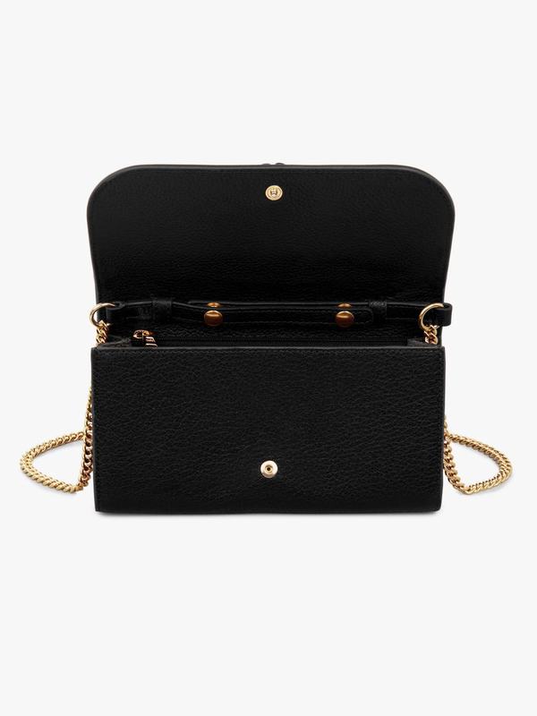 Chloé Carteras Mujer Hana Negras Grained Goatskin DEWF86351